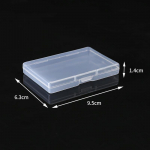 Skaidri stačiakampė plastikinių kortelių laikiklio dėžutė Small size 9.5*6.3*1.4CM (1000 pieces)