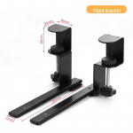 Klaviatūros stalas ir pelės laikiklis: Be gręžimo, užstumiamas stalinis stalčius Ordinary slide rail iron clamp set