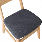 Universalus elastinis kėdės užvalkalas: Keturi sezonai, vienspalviai, sutir&scaron;tintas, paprasto dizaino namams ar restoranui. Type T04 Chair Cover juoda