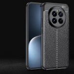 Dėklas Huawei Honor Magic 7 6 Pro, atsparus smūgiams, mink&scaron;tas TPU odinis galinis dangtelis, skirtas Fundas Honor Magic7 Magic 7 Pro For Magic 7 Pro juoda