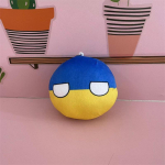 10cm Polandball pliu&scaron;inis žaislas JK Ukraina Vokietija Countryball i&scaron;kam&scaron;a lėlė dekoracija 10cm