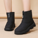 Žieminiai batai Moteri&scaron;ki Sniego batai Auk&scaron;tį didinantys 5cm Vandeniui atsparūs &Scaron;altai žiemai Moteri&scaron;ki Ankle Boots Neslystantys Moteri&scaron;ki Medvilniniai Batai Juodi Raudoni Didelis Dydis 41 35 juoda