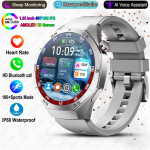 Naujas i&scaron;manusis laikrodis vyrams NFC HD AMOLED ekranas GPS judėjimo trajektorija &scaron;irdies ritmas Bluetooth skambutis sportinis i&scaron;manusis laikrodis IP68 belaidis įkrovimas Silicone sidabras
