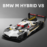 Nauja 1:24 BMW M hibridinis V8 super lenktyninio lydinio automobilio modelis su garsu ir &scaron;viesa atsitraukiama Vaikų žaislų kolekcija berniukų gimtadienio dovanos madingi papuo&scaron;alai balta
