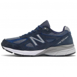 New Balance 990v4 Pagaminti JAV Tamsiai mėlyni 2023 Vyri&scaron;ki sportbačiai Mėlyni Sidabriniai U990NV4 37.5