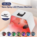 7 Spalvų LED Fotonų Ma&scaron;ina Raudonos &Scaron;viesos Terapijos Prietaisas su Nano Pur&scaron;kikliu Veido Atjauninimas Nuo Senėjimo Namų SPA Odos Priežiūros Priemonė US Plug balta