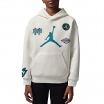 Jordanija Hoodie FW25 Dynasty lopas Interlock megztas Puloveris Ilgomis rankovėmis Vaikų hoodies IU5377-133 S