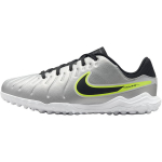 Nike Jr. Tiempo Legend 10 Academy TF Metalinis Sidabrinis Volt Juodas Futbolo Batai DV4351-001 33.5
