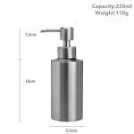 Skysto muilo dozatorius buteliukas gelio buteliukas 304 nerūdijančio plieno losjono siurblys rankų muilas virtuvės vonios dozatorius 250ml/350ml/550ml