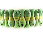 Les Tr&eacute;sors De Lily [E0429] - Bracelet Cr&eacute;ateur 'Thalassa' Vert žalia