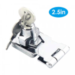 Durų spynos spynos spynos spynos su raktais &bdquo;Hasp Lock&ldquo; Chromuotas garažo durų užrakto užrakto segtukas 2.5in