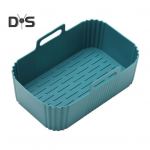 Daugkartinio naudojimo oro gruzdintuvų įdėklas Nelipnus Maisto tipo oro gruzdintuvų pamu&scaron;alas Oro gruzdintuvų puodas mėlyna