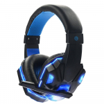 Žaidimų laisvų rankų įranga Ausinės su LED &scaron;viesa Mikrofonas Stereo ausinės Deep Bass PC Kompiuterinių žaidimų ne&scaron;iojamasis kompiuteris Auriculares