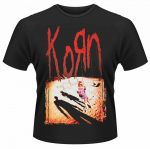Korn 'Korn' Black Classic Rock Metal Band Tee Nu Unisex mar&scaron;kinėliai S