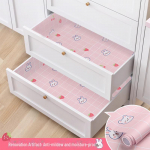 Lipnūs vandeniui atsparūs stalčių lipdukai baldų renovacijai ir spintų spintelėms Rabbit Bear, 60cm width x 1m price rožinė