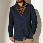 Vyri&scaron;kos madingos striukės Pavasario rudens striukė Vyri&scaron;kas vėjo striukė Bomber Coat Vyri&scaron;ka laisvalaikio striukė Vyri&scaron;ka retro amerikieti&scaron;ka laisvalaikio striukė S mėlyna