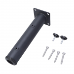 Metalinis sodo skėčio laikiklis-spaustukas montuojamas ant terasos turėklų, lauko skėčio pagrindo stovas su 4 varžtais, lengvai montuojamas