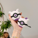 Dėklas Airpods 4 2024, Pokemon Mewtwo Violetinis Kamuolys Apsauginis Silikoninis Ausinių Dėklas Airpod 4 Dėklui Mergaitėms Moterims Vaikams for airpods 1 2
