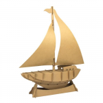 Maquette &agrave; assembler - Carton - Voilier - 36x45x10 cm - Pour enfants &agrave; partir de 6 ans - Mixte