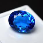 9,50 ct natūralus safyro mėlynumo, tobulai ovaliai pjautas, SERTIFIKUOTAS, tikras laisvas brangakmenis 13.6 mm Approx mėlyna
