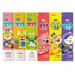 Pororo vaikų dantų pasta be fluoro rinkinys &ndash; 6 rū&scaron;ys, po 50 g