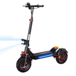 iScooter iX5s 11 colių elektrinis paspirtukas, 48V 15Ah baterija, 1000W variklis, maks.. greitis 45 km/h, dvigubi amortizatoriai priekyje ir gale juoda