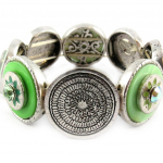 Les Tr&eacute;sors De Lily [E6633] - Bracelet Cr&eacute;ateur 'Colombine' Vert žalia