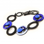 NOA [H8851] - Bracelet Cr&eacute;ateur 'M&eacute;lusine' bleu mėlyna