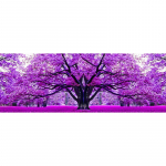 Pilnas 5D &bdquo;pasidaryk pats&ldquo; deimantinis paveikslas Purpurinis didelis medis deimantinis siuvinėjimas Visi&scaron;kai klojamas kryželiu namų dekoras, rankų darbo dovana 20x30cm