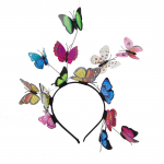 Coucoland Butterfly Charm Hat Monarch Butterfly Galvos juosta Karūnos arbatos vakarėlio Helovino kostiumo galvos apdangalas raudona