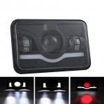 12V 24V 4x6 colių LED H4 priekinių žibintų LED darbinis žibintas su DRL H4651 H4652 H4656, skirtas automobiliui Jeep motociklui Hond Truck Kenworth priekiniam žibintui 1 piece
