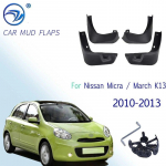Priekiniai galiniai automobilio purvasargiai, skirti Nissan Micra / March K13 2010 2011 2012 2013 m. Purvasargiai Purvasaugiai Purvasaugiai Purvasaugiai Sparnas