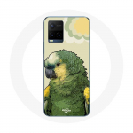 Coque pour Vivo Y21s 2021 / Y21 2021 Amazone Perroquets Vert