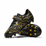 30-38 Vaiki&scaron;ki futbolo bateliai Jaunimo nagai Solid Magic Stick Futbolo Batai Treniruotės Vaikų Futbolo Batai 37 auksas/juoda