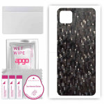 apgo Protective Skin Sticker for the back compatible with Realme C11, Wrap Film, Foil, Vinyl - Pattern Carbon Black Pixel