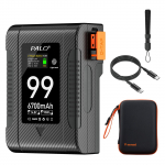PALO 6700mAh BP-99W-C V-Lock V Mount baterija, skirta Canon R5C 4K 60P, BMPCC 6K Pro4K 60P įra&scaron;ymui, iphone 15 Pro. Įkraukite iki galo. Standard