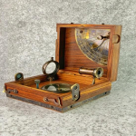Jūrinis kapitono dėžutinis sekstantas alidada dovana prekybos laivynui piratams vintažinė dovana sekstantas kolekcinis kompasas dovana tėčiui dovana i&scaron;ėjus į pensiją