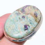 Ruby Fuchsite Lab-Created Handmade 925 Sterling Silver Gift Ring Size 7 f4c67