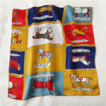 50 * 50 cm pavasario ir rudens &scaron;ilko &scaron;alikai Įvairiapusiai dekoruojami Profesionalūs maži kvadratiniai kaklaskarės Kaklo apsaugos ri&scaron;amasis krep&scaron;ys 50*50cm