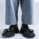 Pakeltas priekis Laisvalaikio odiniai batai Storas padas Auk&scaron;tinantys Didelis priekis Derby batai Vyri&scaron;ki Briti&scaron;ko stiliaus Ni&scaron;iniai Įrankių gamybos Vyri&scaron;ki batai 66689-C 43