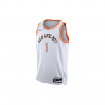 Nike Dri-FIT NBA Wembanyama 1 Spurs 23-24 City Edition SW mar&scaron;kinėliai Krep&scaron;inis Patogūs apvalia kaklo i&scaron;kirpte be rankovių Tankas Vyri&scaron;kas mar&scaron;kinėlis Baltas DX8519-102 M