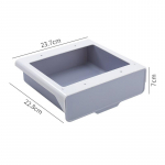 Paslėpta pakabinama laikymo dėžutė virtuvės stalčiaus &scaron;akutė &scaron;auk&scaron;to padėklas Lipnus po stalčiu stalčiu Biuro ra&scaron;tinės reikmenų įrankių organizatorius pilka