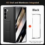 LANGSIDI Odinis telefono dėklas Samsung Galaxy Z Fold 6 Fold6 Magnetinis rie&scaron;o dirželis Stovas Galinis dangtelis su apsaugine plėvele For Galaxy Z Fold 6