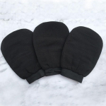 1 gabalas dvipusis Hammam Scrub Mitt Magic Peeling Glove Exfoliating Tan Mitt juoda