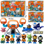1 rinkinys animacinių filmukų &bdquo;Octonauts&ldquo; figūrėlės kapitonas Barnaclas Kwazii Peso Tweak Dashi Inkling Octopod PVC mini kolekciniai žaislai vaikams dovana