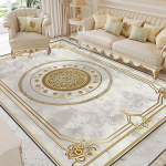 Prabangaus stiliaus svetainė Didelio ploto kilimėlis Namų kambario dekoras Grindų kilimėliai Poilsio sofa Kava Neslystantis kilimas Miegamasis Rūbinė Skalbiama 200*250cm