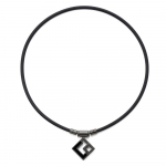 Colantotte Magnetinė Karoliai TAO AURA Matinė Juoda L L(47cm)