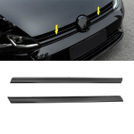 1 RINKINYS Blizgančio Juodo Automobilio Priekinio Buferio Grotelių Apdailos Juostelės Dangteliai, skirti VW Golf 7 7.5 MK7 I&scaron;orės Aksesuarams Golf 7 gray