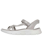 Skechers Go Walk Flex Audinio Patogūs Madingi Laisvalaikio Universalūs Paplūdimio Basutės Moteri&scaron;kos Basutės Pilkai Ruda 141484-TPE 38 gray