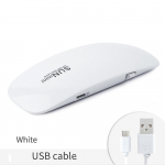Mini 6W UV LED nagų džiovintuvo lempa, ne&scaron;iojamasis USB laidas, skirtas dovanų naudojimui namuose gelinio nagų lako USB lempa balta